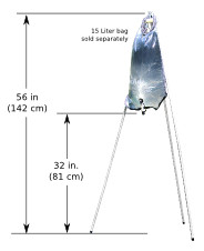 1540 Utility Tripod dimensions